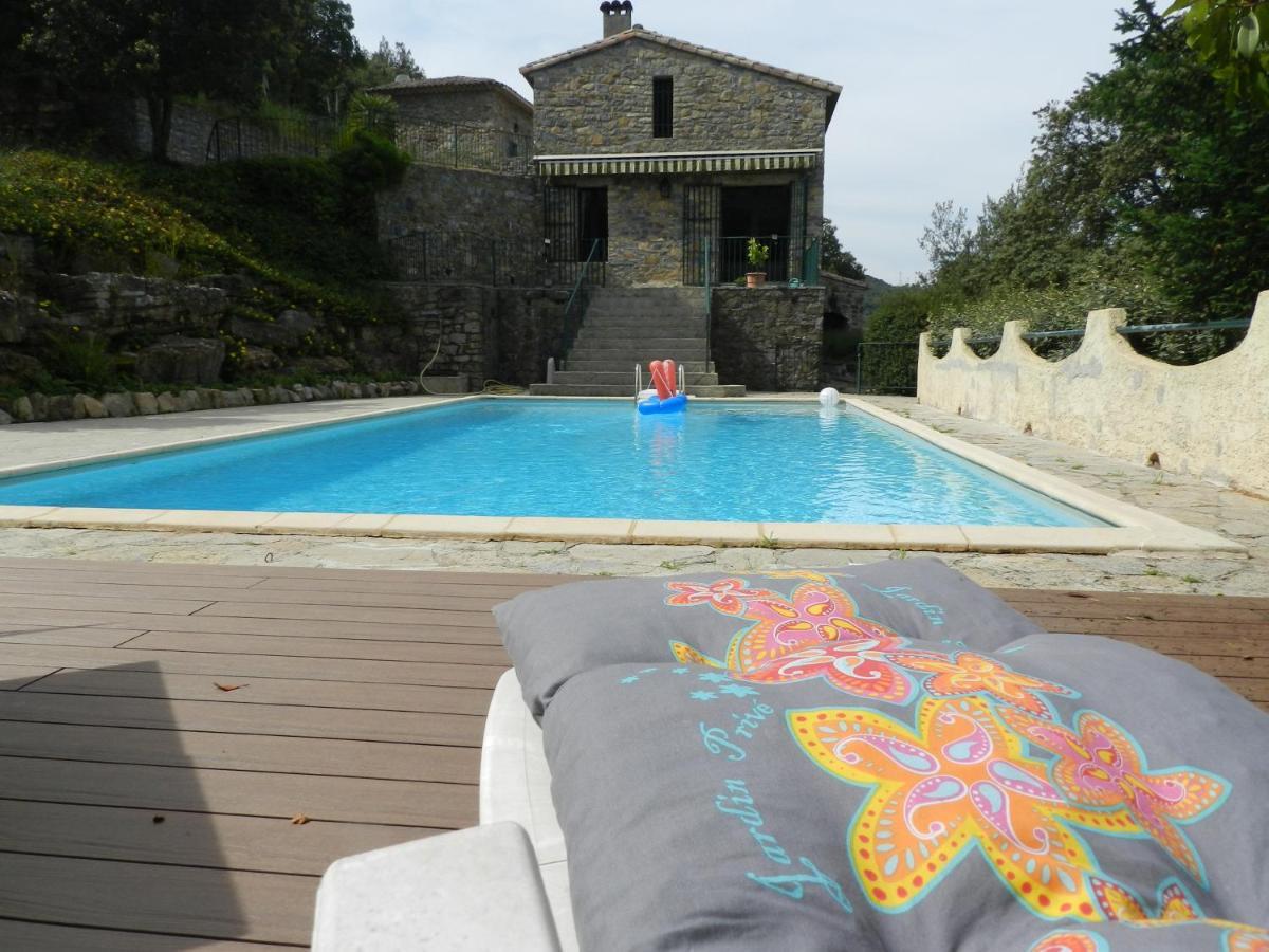 Chambre Cevennes: Piscine, Lamas, Riviere Cros  Exterior foto